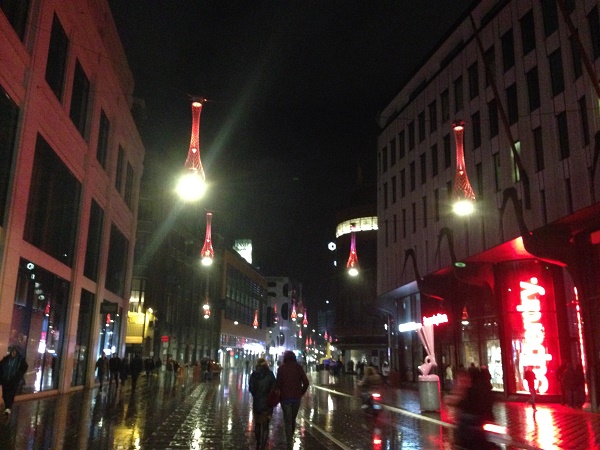 The Hague Grote Markt lights during Life I live Festival