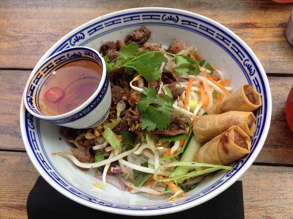 Lunch bij Little V (beef and chicken)