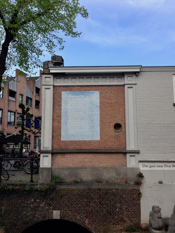 'Een man dacht' poem in Den Bosch
