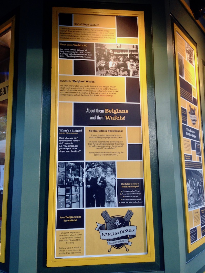 Wafels and Dinges in Bryant Park