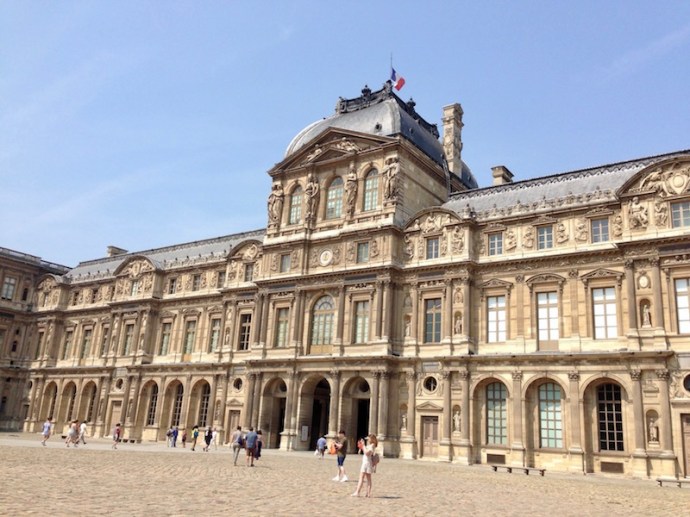 Louvre palace in Paris