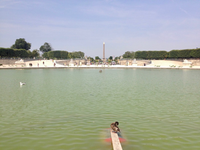 Place de la Concorde from a distance, Egyptian obelisk