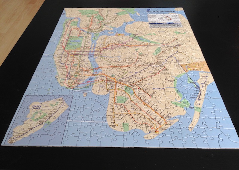 NYC subway puzzle - 500 pieces - full view
