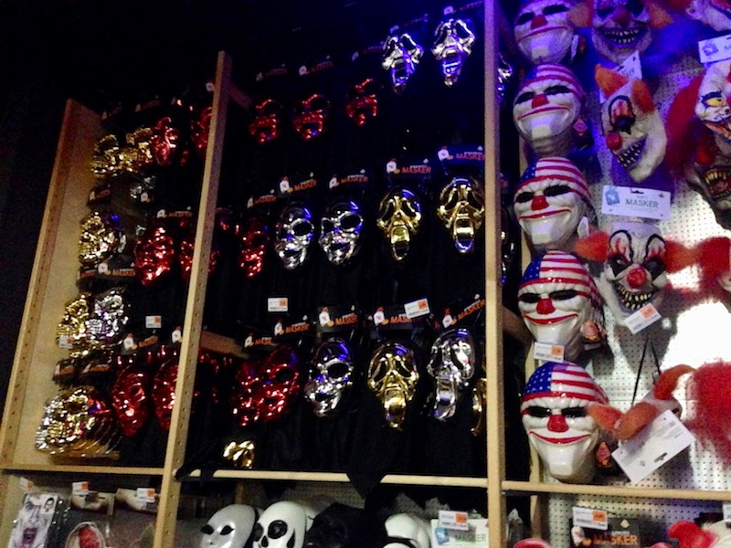 Halloween masks at SoLow, The Hague