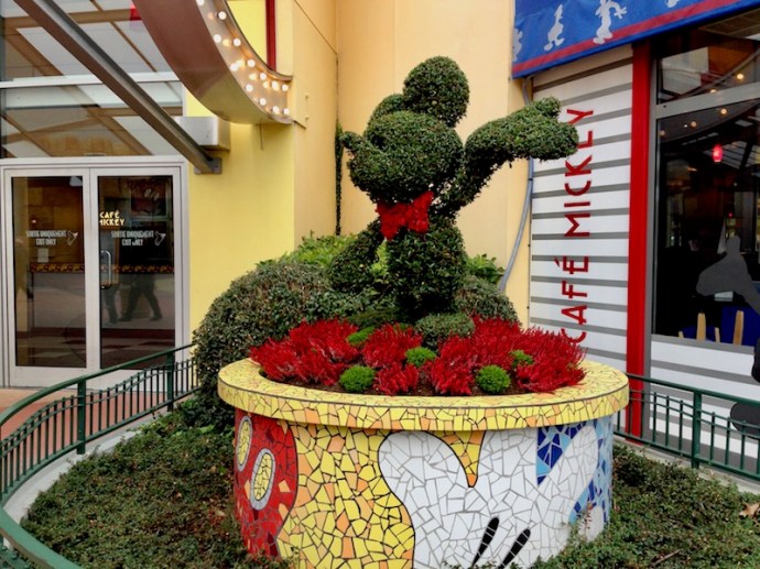 Mickey Mouse decoration outside Cafe Mickey