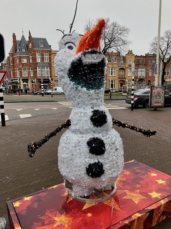 Olaf at the De Fred, The Hague, Christmas 2017