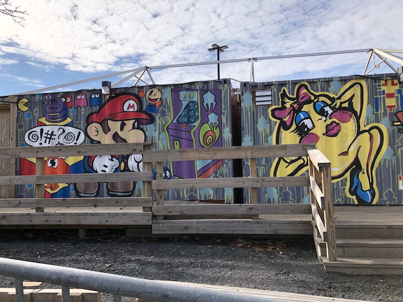 Graffiti at Penns Landing in Philadelphia