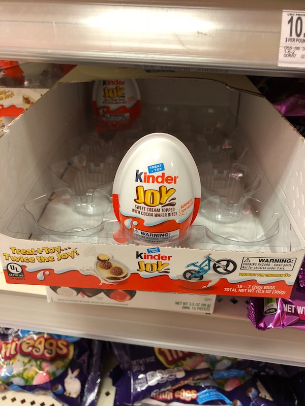 No longer banned in the US - Kinder Joy eggs