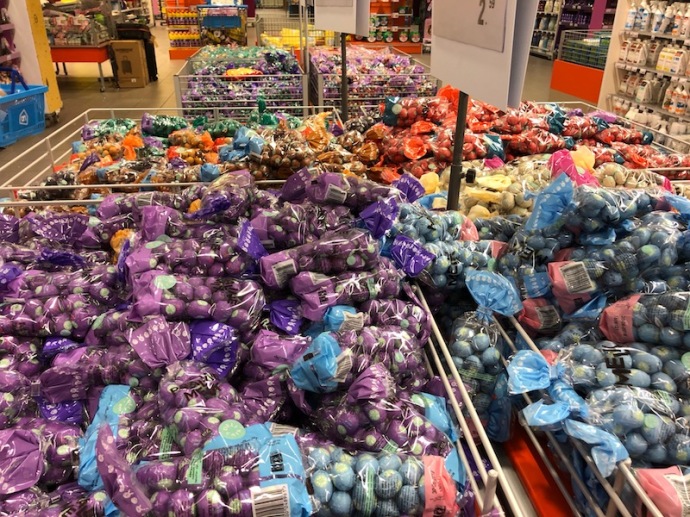 Chocolate easter eggs for sale at Albert Heijn XL, The Hague
