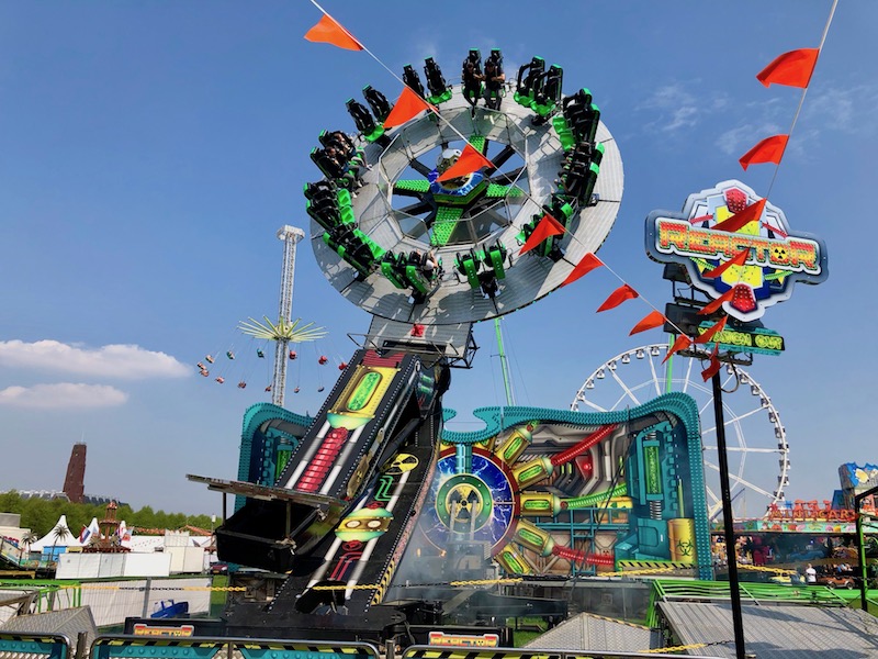 Carnival ride at Maliveld, The Hague, for King's Day 2