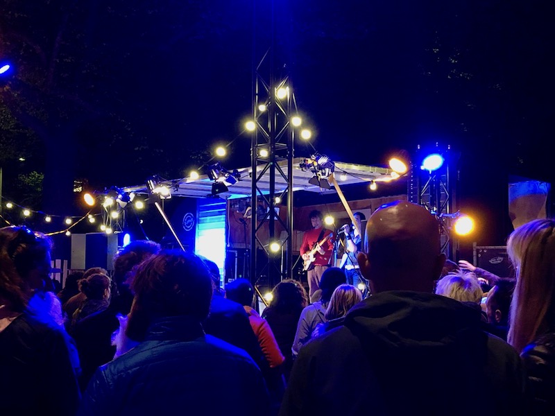 Stage at the King's Night party in The Hague