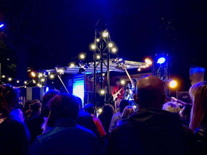 Stage at the King's Night party in The Hague