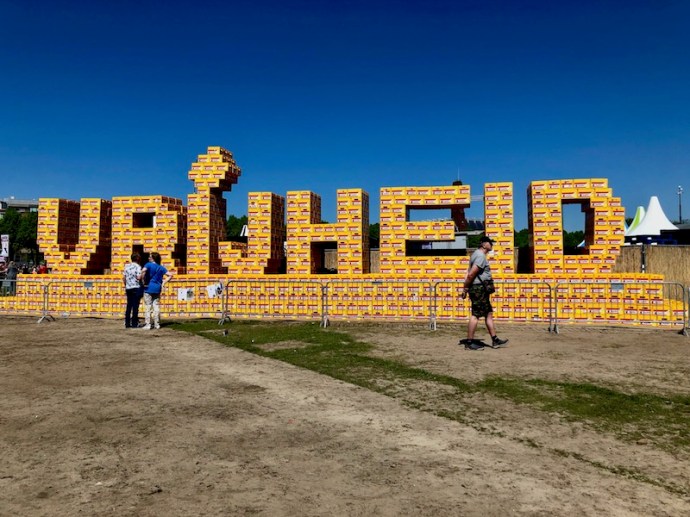 Vrijheid display at the Bevrijdingsfestival in The Hague, 2018