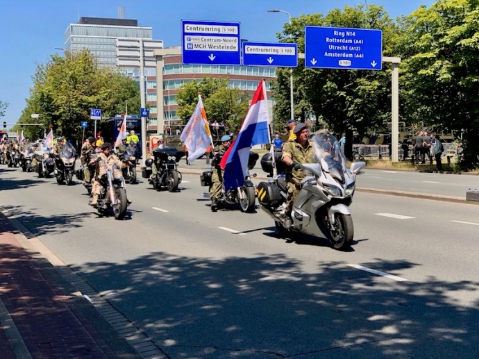 Veterans Day 2018 in The Hague - motorcycles